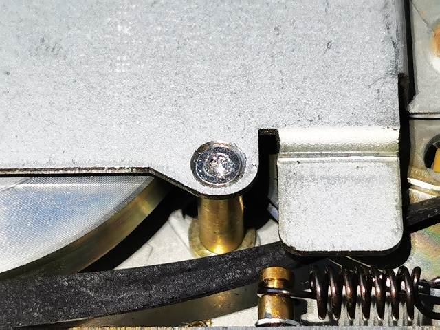 Stripped screw/bolt close-up
